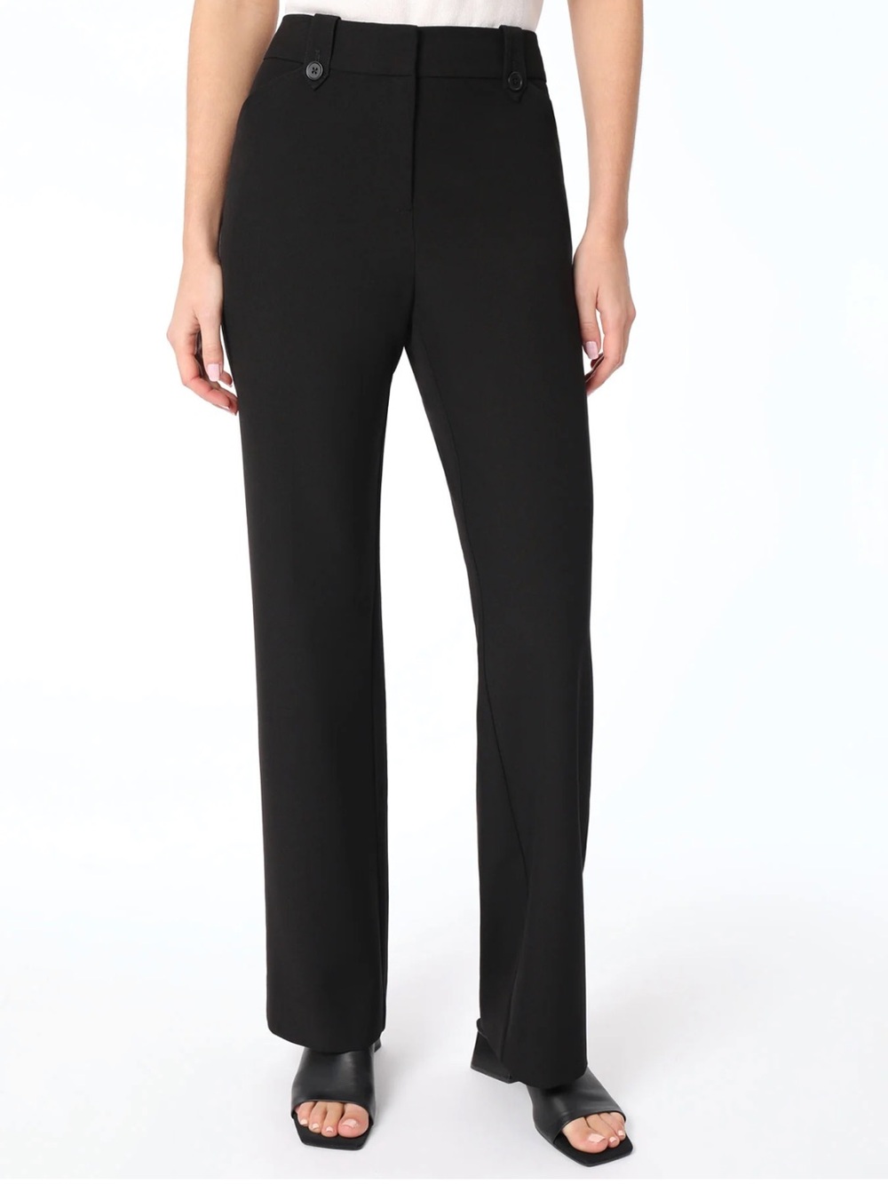 Jones New York Bi Stretch Straight Leg Dress Pants Black Size 14